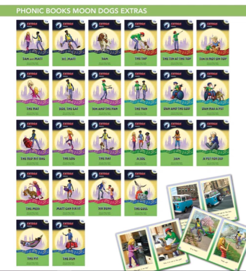 Phonic Books Moon Dogs Extras Set 1 : Sounds of the alphabet