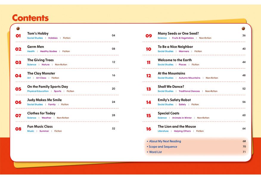 My Next Reading Book 1 Student Book