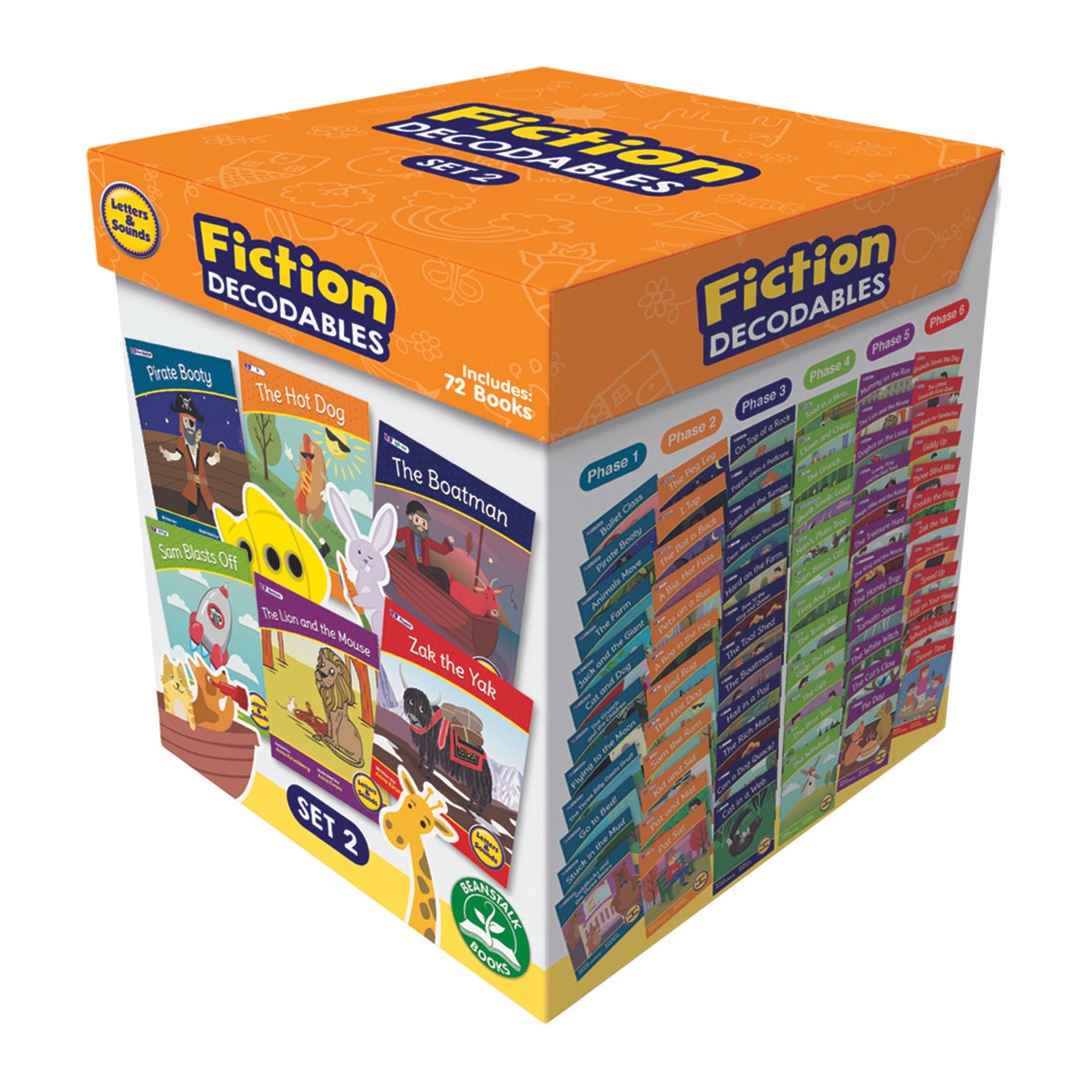 Beanstalk Books:Letters & Sounds Set 2 Fiction Boxed Set