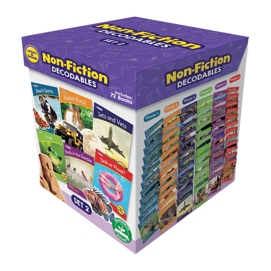 Letters and Sounds Set 2 Non Fiction Decodables Boxed Set