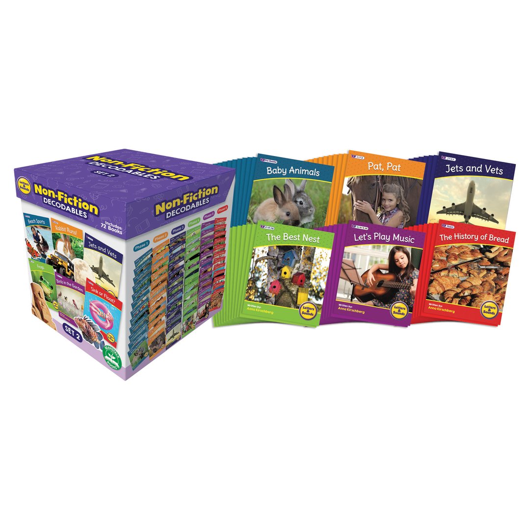 Letters and Sounds Set 2 Non Fiction Decodables Boxed Set