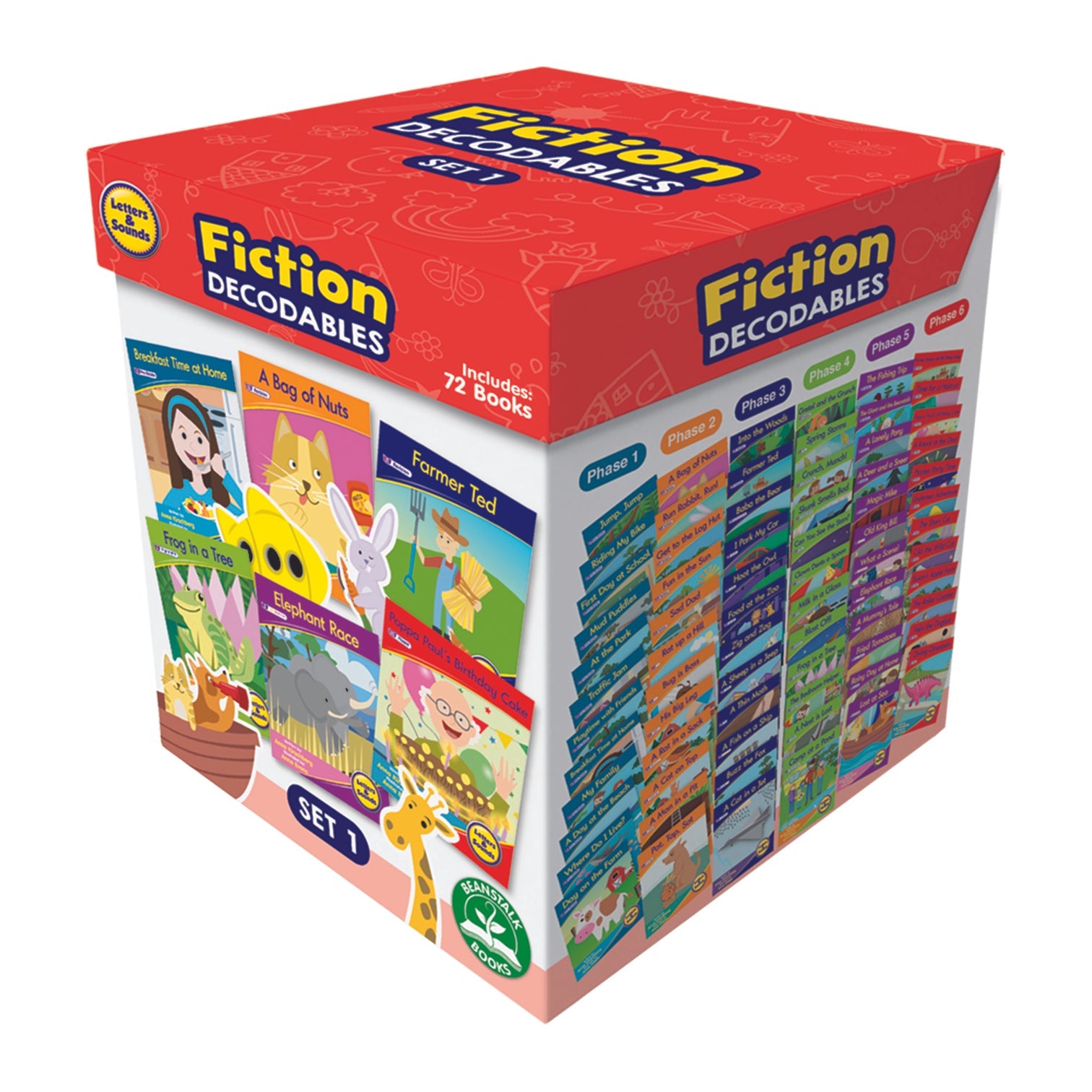 Beanstalk Books:Letters & Sounds Set 1 Fiction Boxed Set