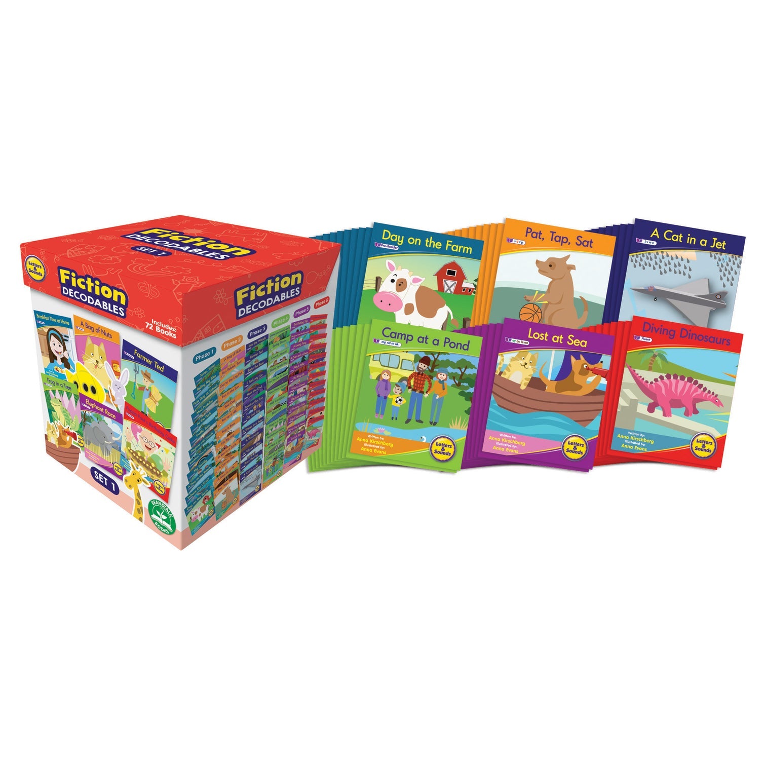Beanstalk Books:Letters & Sounds Set 1 Fiction Boxed Set