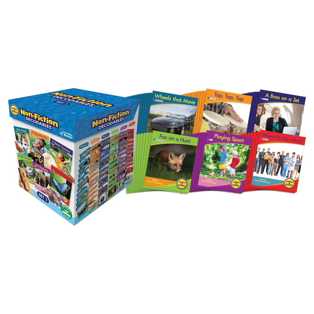 Letters and Sounds Set 1 Non Fiction Decodables Boxed Set