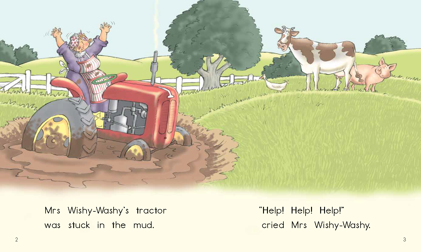Wishy Washy Tractor (L3) Big Book