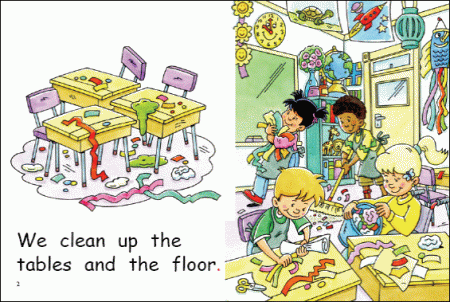 Red Rocket Early Level 1 Fiction B (Level 5): Clean Up Time