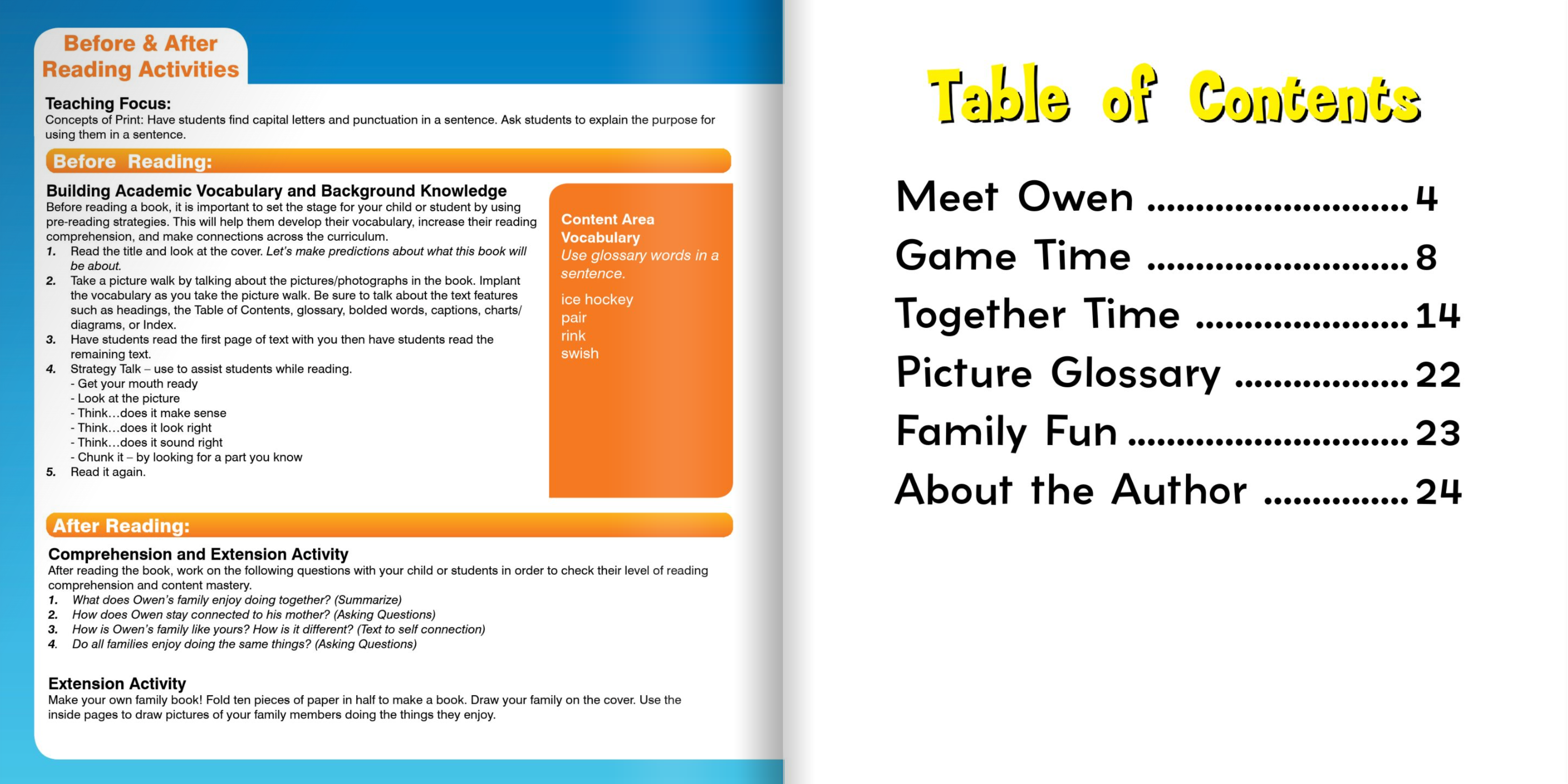 Ready Readers:Owen's Family