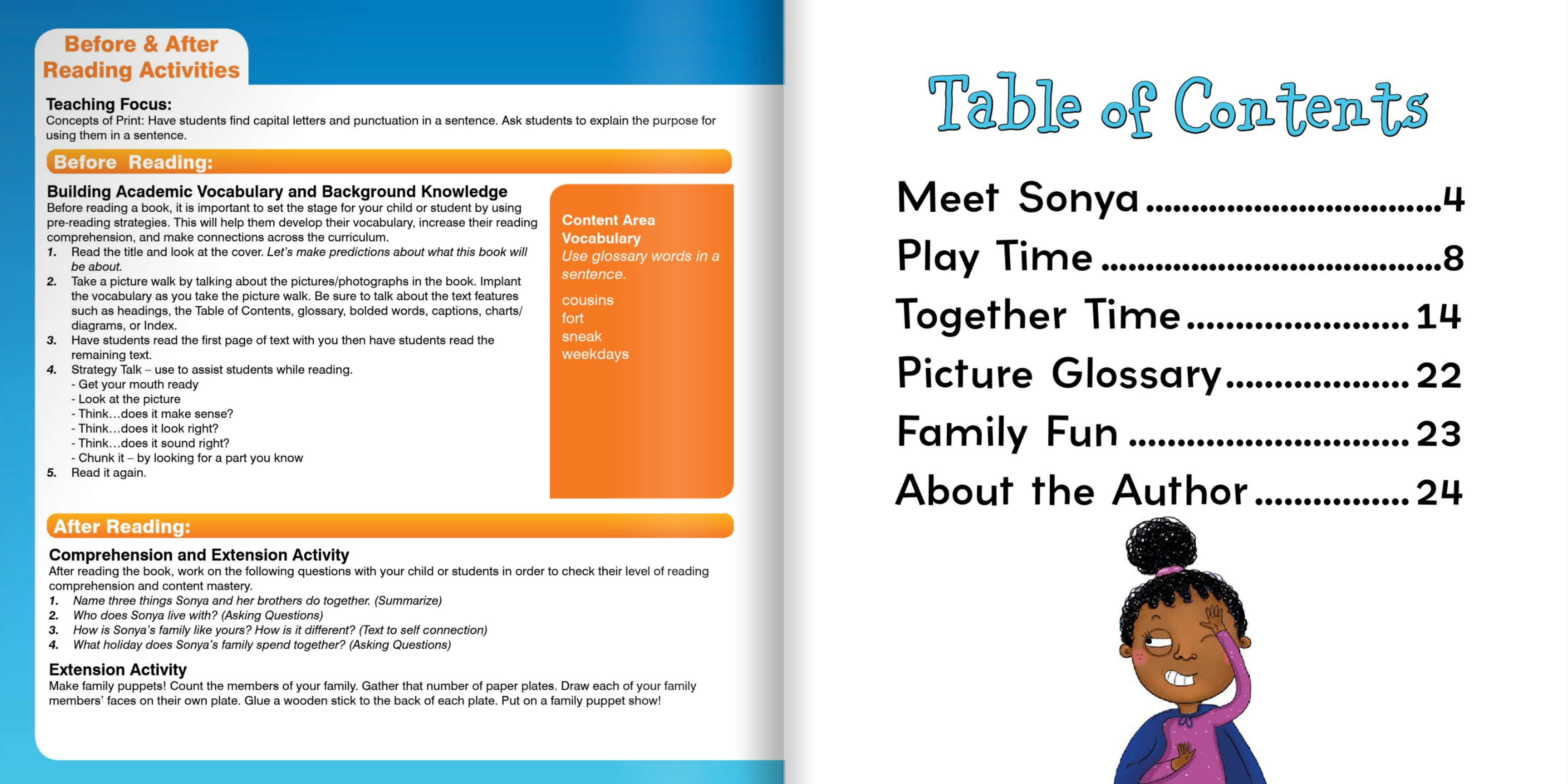 Ready Readers:Sonya's Family