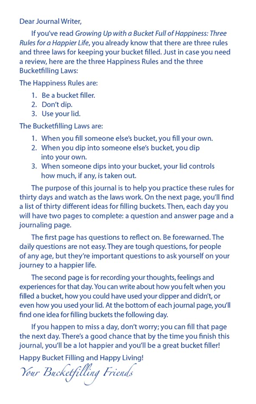 My Bucketfilling Journal: 30 Days to a Happier Life (2nd Edition)(Paperback)