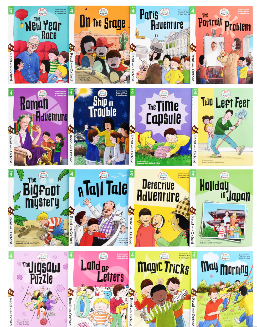 Biff, Chip and Kipper: Read with Oxford Stage 4 (16 Books)