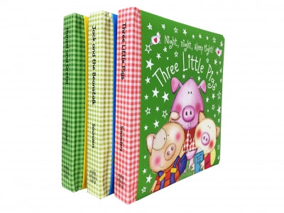 Bedtime Stories Fairy Tales 3 Padded Books Collection Set