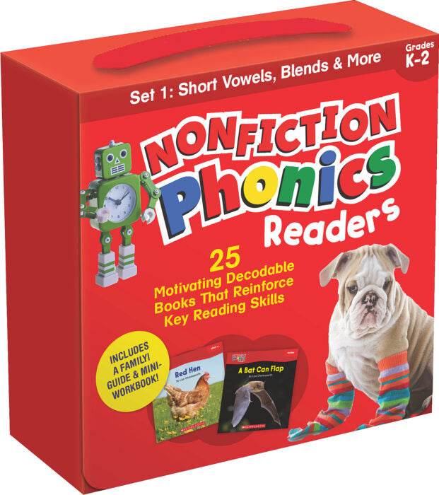 Nonfiction Phonics Readers SET 1: Short Vowels, Blends & More(Box Set)