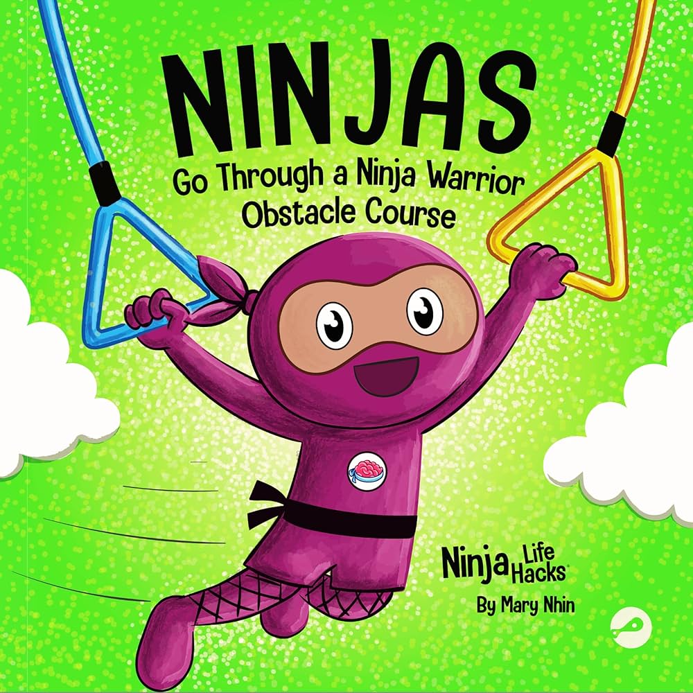 Ninjas Go Through a Ninja Warrior Obstacle Course
