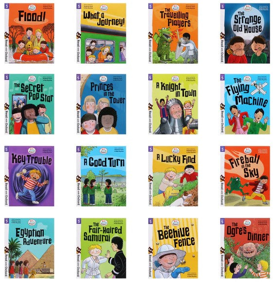 Biff, Chip and Kipper Stage 5 Read with Oxford Phonics(16 Books)