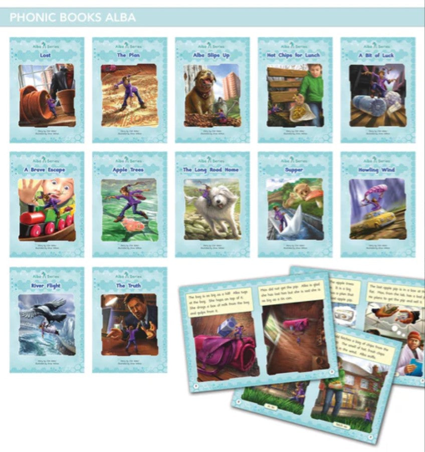 Phonic Books Alba : Adjacent consonants and consonant digraphs, and alternative spellings for vowel sounds