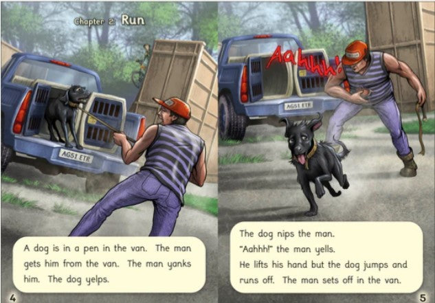Phonic Books That Dog! : Adjacent consonants and consonant digraphs, suffixes -ed and -ing