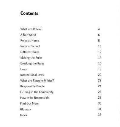 Rules and Responsibilities (Children in Our World)