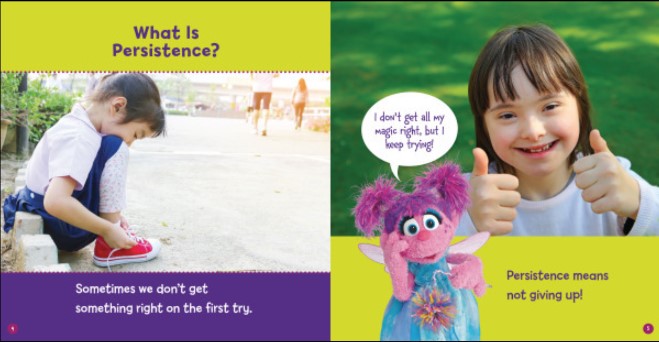 Keep Trying with Abby:A Book about Persistence(Sesame Street Character Guides)