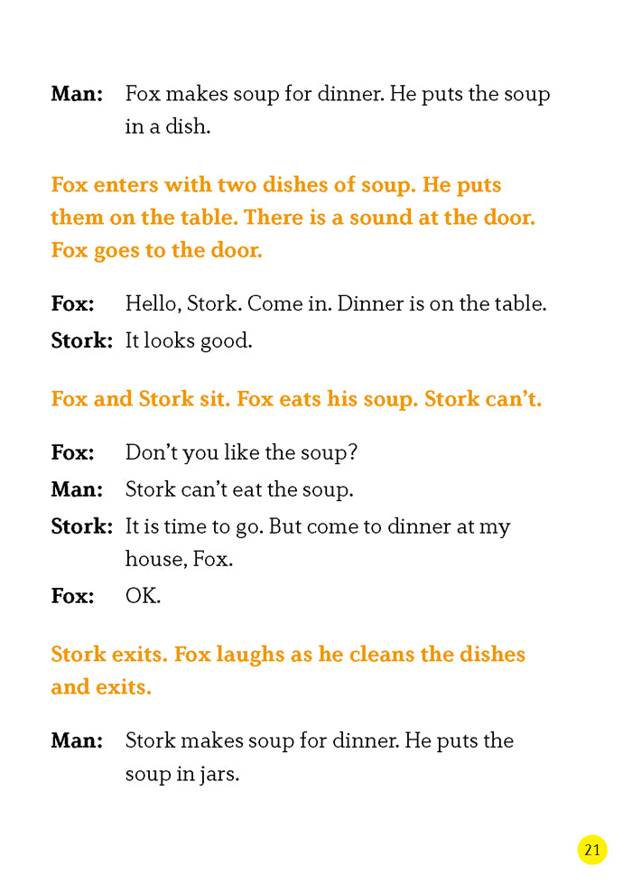EF Classic Readers Level 1, Book 1: The Fox and the Stork