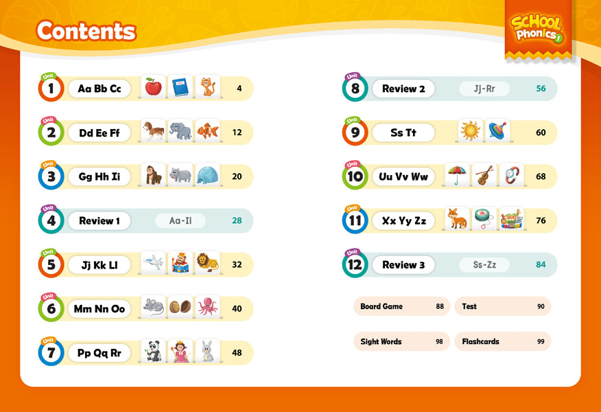 School Phonics Student Book 1