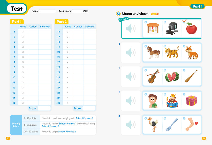 School Phonics Student Book 1