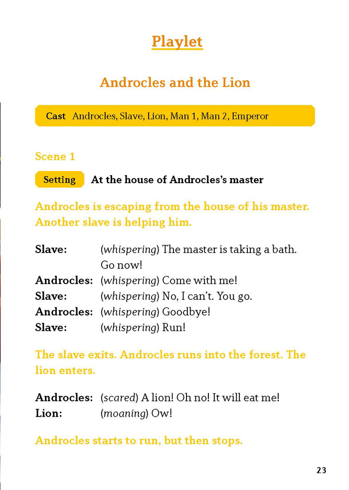 EF Classic Readers Level 3, Book 7: The Man, the Boy, and the Donkey & Androcles and the Lion.