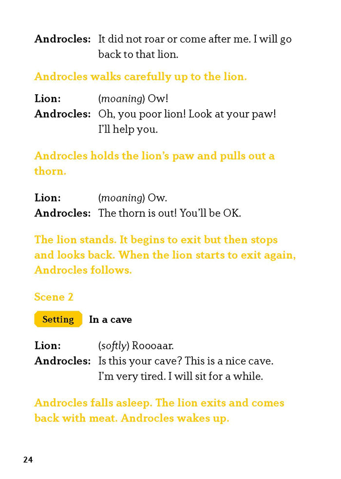 EF Classic Readers Level 3, Book 7: The Man, the Boy, and the Donkey & Androcles and the Lion.