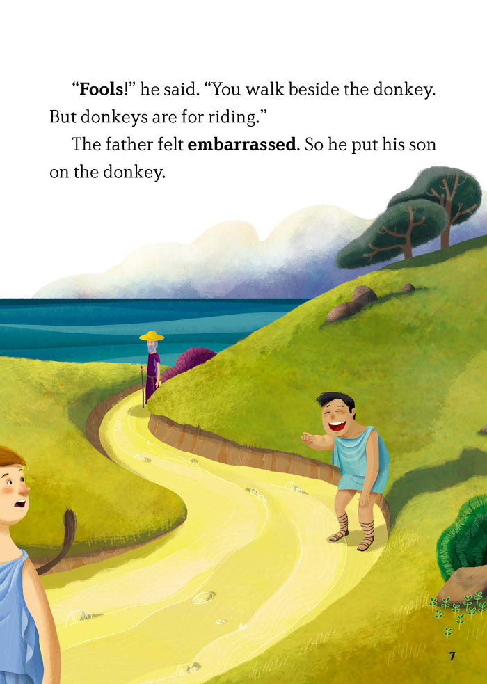 EF Classic Readers Level 3, Book 7: The Man, the Boy, and the Donkey & Androcles and the Lion.