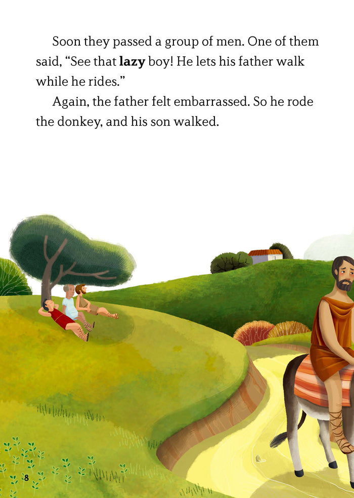 EF Classic Readers Level 3, Book 7: The Man, the Boy, and the Donkey & Androcles and the Lion.