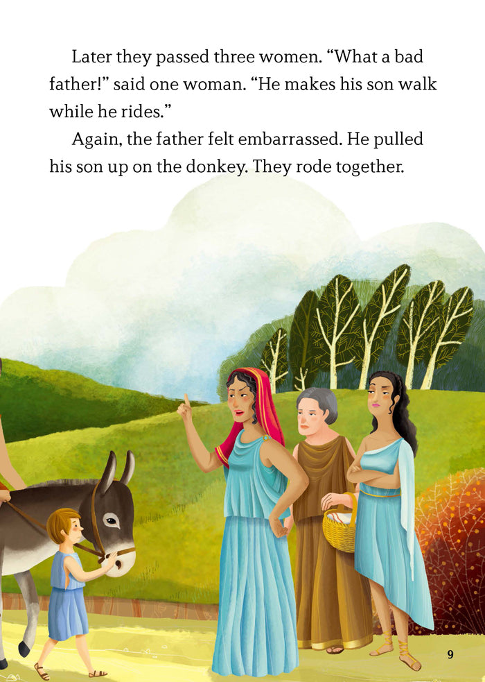 EF Classic Readers Level 3, Book 7: The Man, the Boy, and the Donkey & Androcles and the Lion.