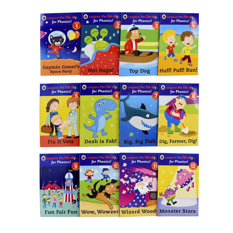Ladybird I'm Ready for Phonics 12 Books Collection  (Paperback)