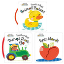 Petite Boutique Touch and Feel Things That Go  Animal Babies  First Words 3 Books Collection Set