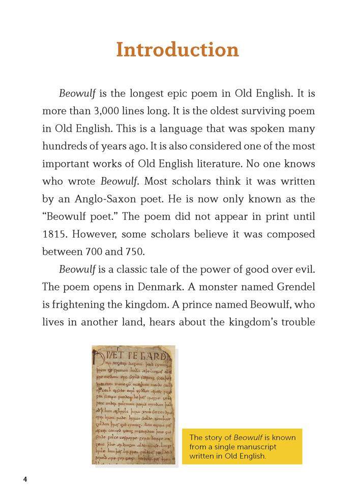 EF Classic Readers Level 7, Book 18: Beowulf