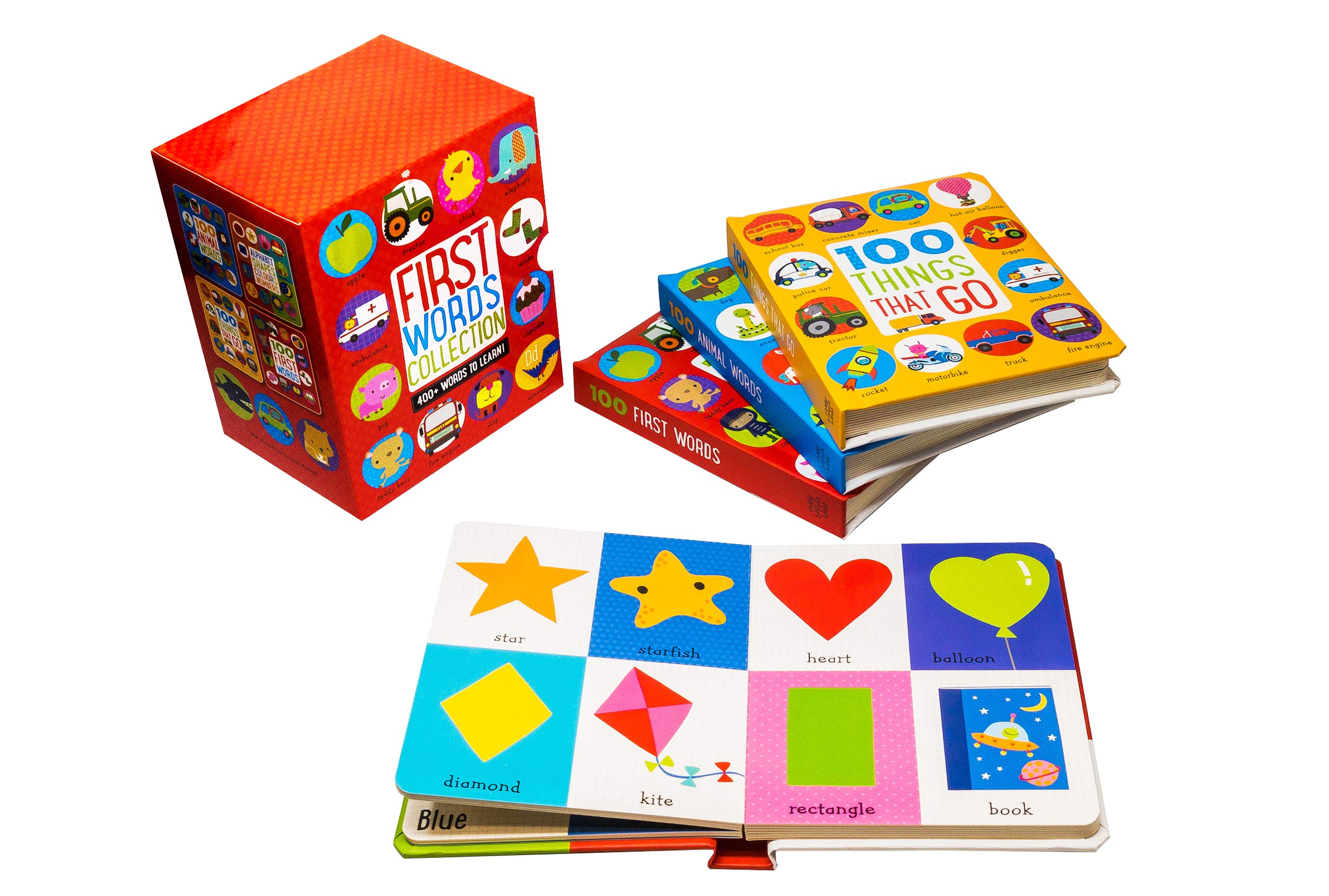 First Words Collection 4 Books Box Set (400+ Words to Learn)