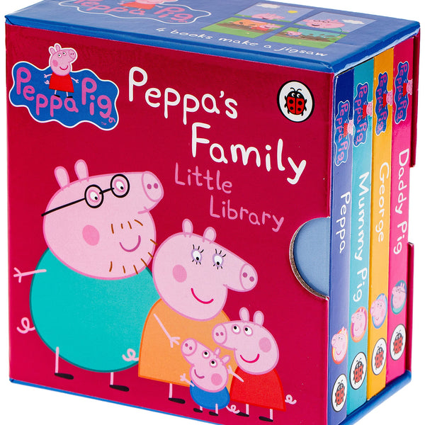 Peppa Pig Family Little Library Collection 4 Board Book Set