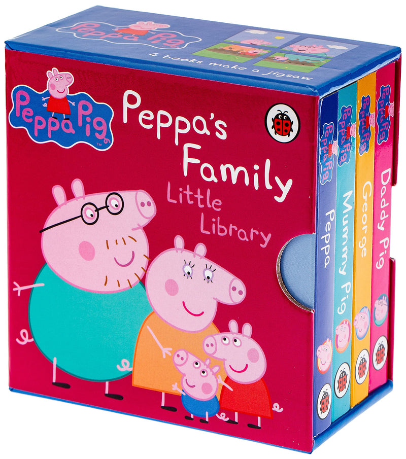 Peppa Pig Family Little Library Collection 4 Board Book Set