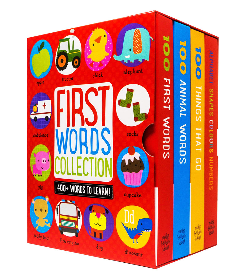 First Words Collection 4 Books Box Set (400+ Words to Learn)