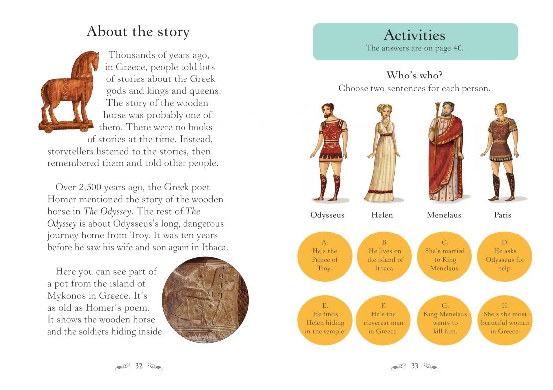 The Wooden Horse(Usborne English Readers Level 2)