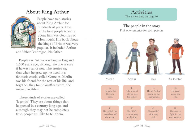 Arthur and the Sword in the Stone(Usborne English Readers Level 2)