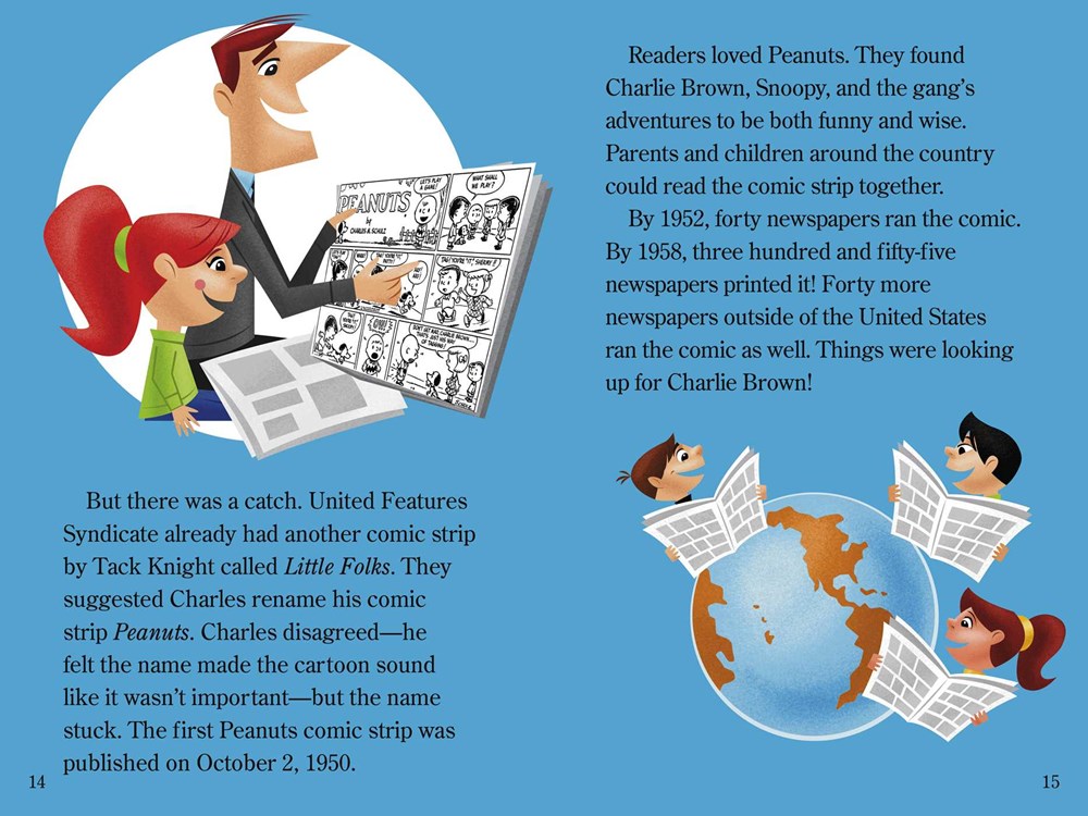 The Great American Story of Charlie Brown, Snoopy, and the Peanuts Gang!: Ready-to-Read Level 3