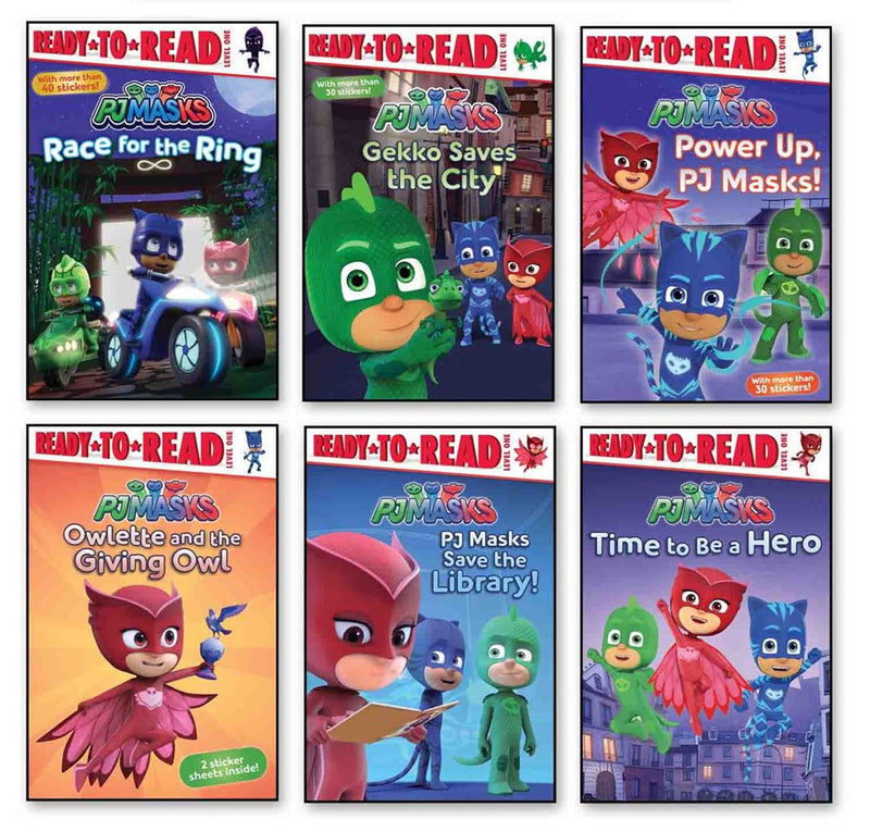 PJ Masks Ready-to-Read Value Pack: Time to Be a Hero; PJ Masks Save the Library!; Owlette and the Giving Owl; Gekko Saves the City; Power Up, PJ Masks!; Race for the Ring