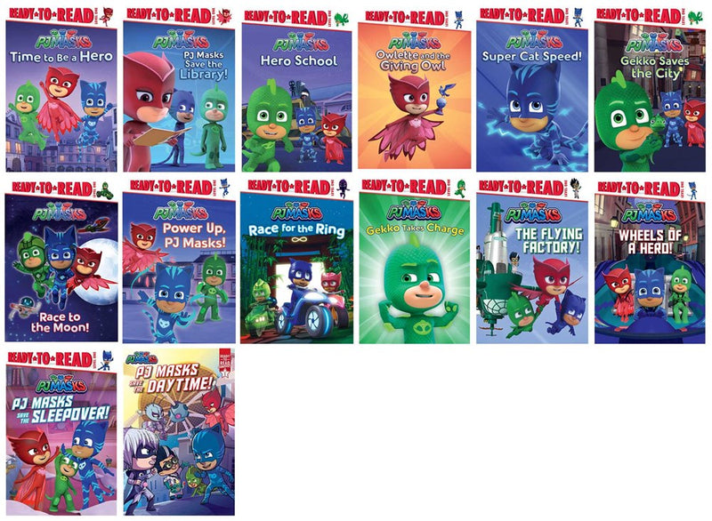 PJ Masks Ready-to-Read Value Pack: Time to Be a Hero; PJ Masks Save the Library!; Owlette and the Giving Owl; Gekko Saves the City; Power Up, PJ Masks!; Race for the Ring