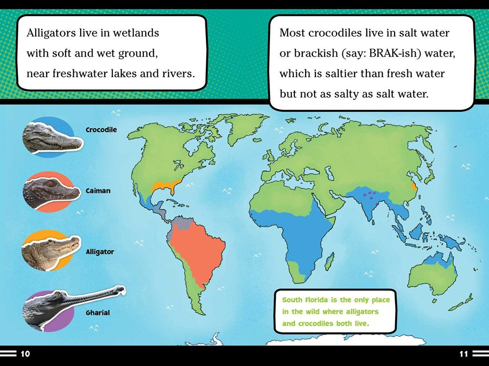Alligators and Crocodiles Can't Chew!: And Other Amazing Facts (Ready-to-Read Level 2)