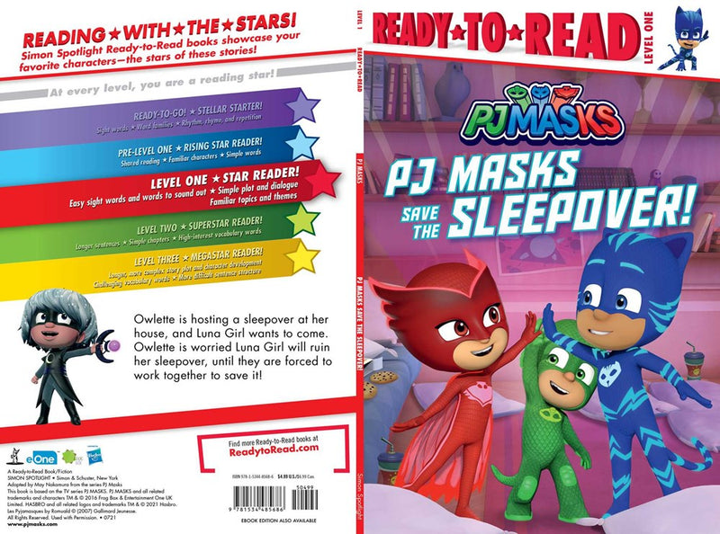 PJ Masks Save the Sleepover!: Ready-to-Read Level 1