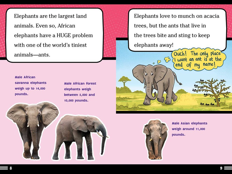 Elephants Don't Like Ants!: And Other Amazing Facts (Ready-to-Read Level 2)