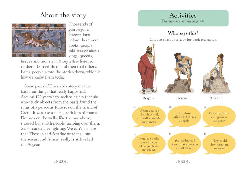 Theseus and the Minotaur(Usborne English Readers Level 2)