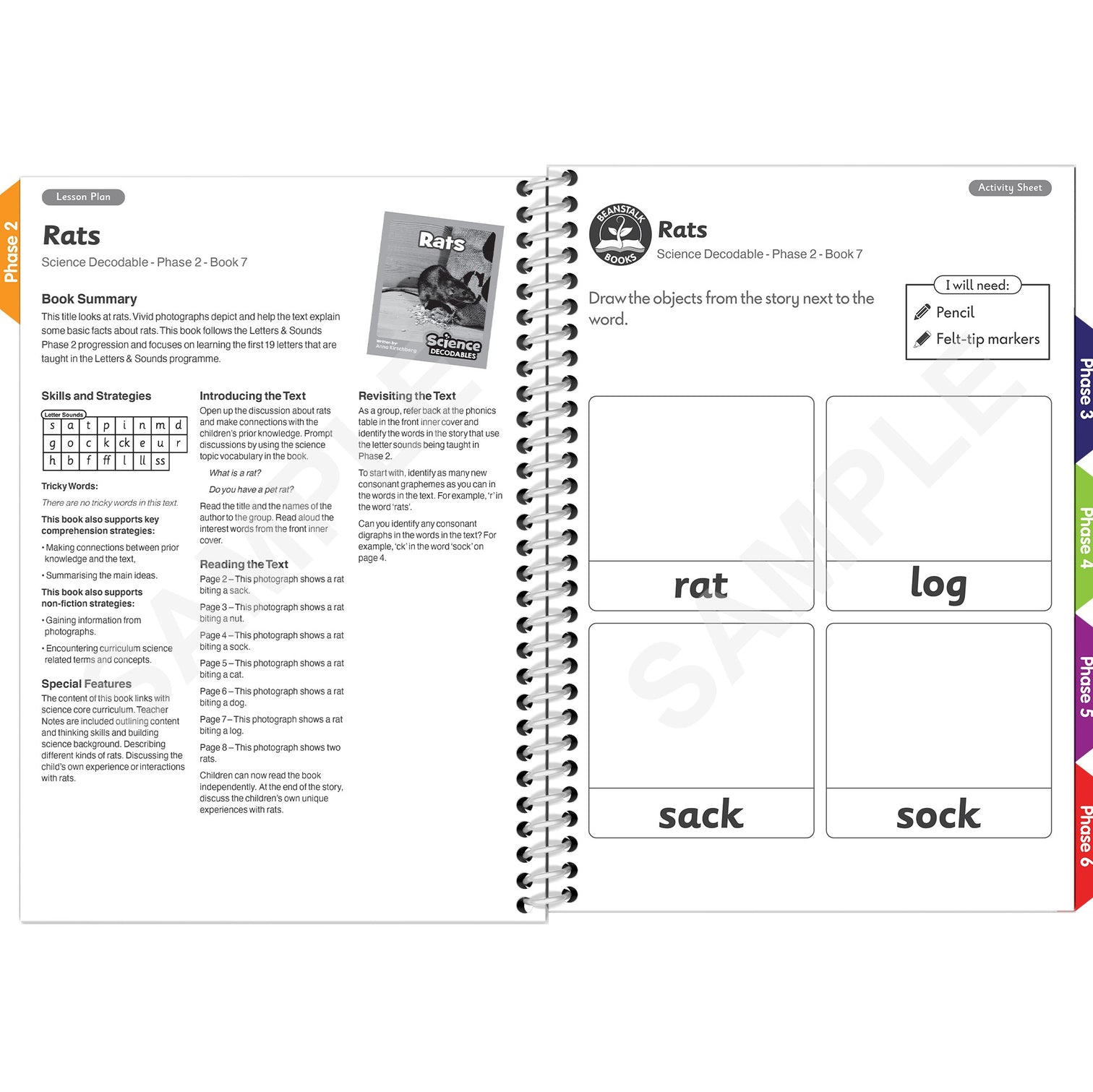 Beanstalk Books: Teacher Book Science Decodable