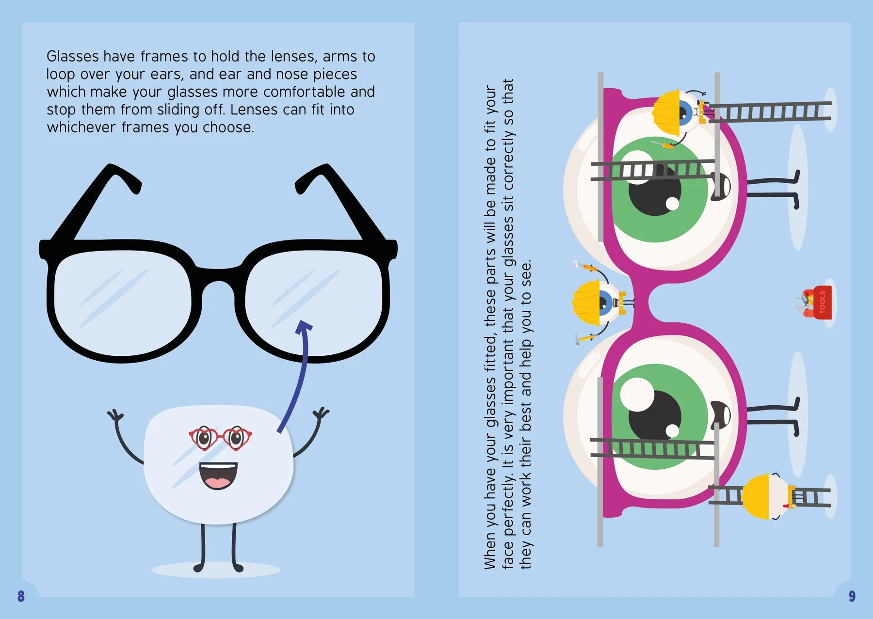 BookLife Freedom Readers: Wearing Glasses with the Human Body Helpers
