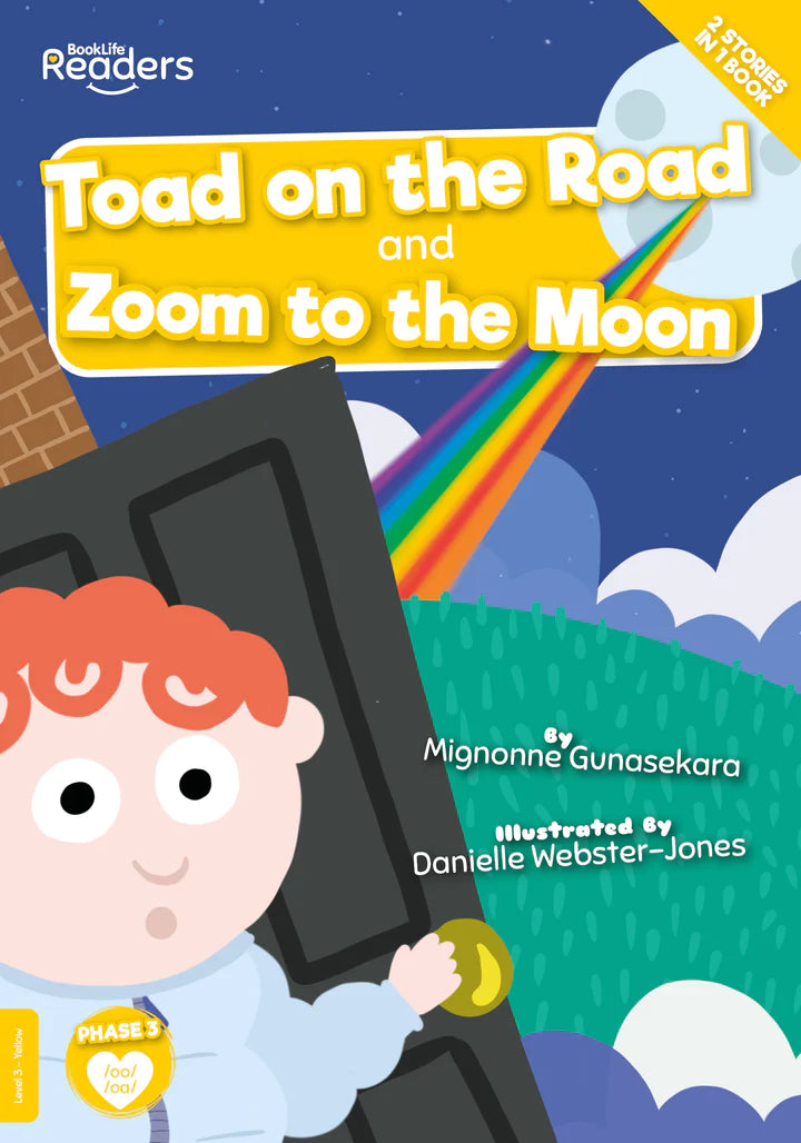 BookLife Readers - Yellow: Toad on the Road & Zoom to the Moon