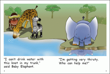 Red Rocket Early Level 4 Fiction A (Level 12): Baby Elephant’s Trunk